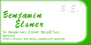 benjamin elsner business card